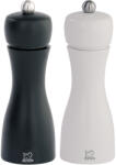 Peugeot Set de sare și moară de piper TAHITI 15 cm, alb/negru, lemn de fag, Peugeot (PG224260)