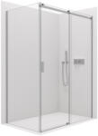 Cerano Santoro, zuhanykabin tolóajtóval 110 (ajtó) x 70 (fal) x 195 cm, 6mm átlátszó üveg, króm profil, CER-CER-425116 (CER-CER-425116)