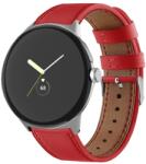  LEATHER Curea din piele pentru Google Pixel Watch 3 45mm roșu