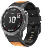  Curea ROUGH pentru Garmin Fenix 7 Pro / 7 Pro Solar / 7 Pro Sapphire negru-portocaliu