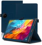  LEATHER Husă rabatabilă pentru TCL NxtPaper 14 albastru închis