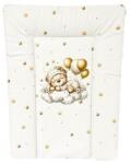 Color Pelenkázó lap Puha, körbe párnázott, bézs pizsamás maci 50 * 70 cm - diaper