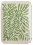 Bloomingville Zöld kőedény tálaló tányér Bloomingville Fauni 15 x 11, 5 cm (BV-82061400)