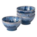 COSTA NOVA Négy kék-fehér tálból álló készlet COSTA NOVA LATTE TÁL 15 cm (ZCN-DSS09-DEN)