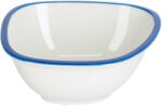 Kave Home Fehér-kék porcelán tál Kave Home Odalin 16 x 14, 5 cm (LF-AA8399K05)