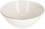 Kave Home Fehér porcelán Kave Home Taisia tál arany peremmel Ø 24, 5 cm (LF-AB0045K05)