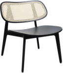 FormWood Fekete fából készült Rabbit nyugágy zsinórral (BUNNY-R-LOUNGE-BLACK)
