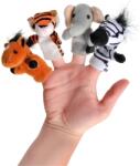 Goki Papusi pentru degete, cu animalute salbatice, pentru copii, 1 an+, set 8 buc, Goki Papusa