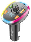Maxlife Bluetooth FM transmitter, 2xUSB/SD kártya foglalat, 5V/3.1A/15.5W, fekete, Maxlife MXFT-03