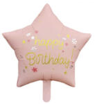 Balloons4party Balon folie stea roz Happy Birthday 45 cm - articole-petreceri - 9,99 RON