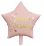 Balloons4party Balon folie stea roz Happy Birthday 45 cm - articole-petreceri - 19,99 RON