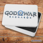  God of War - Ragnarök logo fém szendvicsdoboz (tároló doboz)