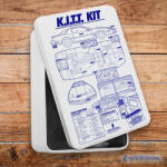  K. I. T. T. Kit fém szendvicsdoboz (tároló doboz)