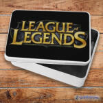  League Of Legends logó fém szendvicsdoboz (tároló doboz)