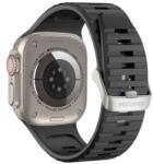 Decoded Ultra Traction Szilikon Szíj Apple Watch 49 / 45 / 44 / 42 mm Gen 1-9 - SE - Fekete - smartdiszkont