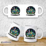  Minecraft kerek logó bögre