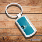  A cápa fém kulcstartó