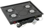 TRITON Vent. j. felső (alsó) 4x ventilátor 220V/92W Fekete (RAB-CH-X04-X3)