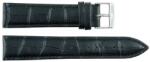 EmBexy Classic 1306 - bőr óraszíj, 22 mm, fekete, krokodilmintás