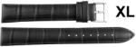 EmBexy Classic 1307XL - bőr óraszíj XL, 22 mm, fekete, krokodilmintás