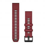 Garmin QuickFit 22 szilikon óraszíj bordó-grafitszínű (010-13392-06) (010-13392-06)