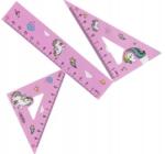 Starpak Vonalzókészlet, műanyag, 3 db-os Unikornis (538972) (538972)