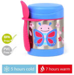 Skip Hop Állatkert Étel termosz kanállal/villával Pillangó 325 ml, 3r+ - vital24