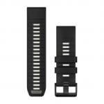 Garmin QuickFit 26 szilikon óraszíj fekete-szürke (010-13393-00) (010-13393-00)