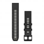 Garmin QuickFit 22 szilikon óraszíj fekete-szürke (010-13392-00) (010-13392-00)