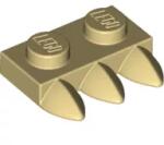 LEGO® 15208c2- LEGO világos krémszínű csempe 1 x 2 méretű, 3 foggal (15208c2)