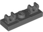 LEGO® Alkatrészek (Pick a Brick) Sötét Kékes-szürke 1x3 Módosított Lapos Elem 2 Csatlakozóval 6365692 (6365692)