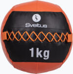 Sveltus Minge medicinală Sveltus Wall Ball 1 kg black/red