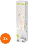 Aura Set 2 x Odorizant Difuzor cu Betisoare Bispol Aura, White Flowers, 45 ml (GIL-2xLCA-DZ45-179)