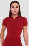 GymBeam Ignite cropped női póló Dark Red - GymBeam XXL