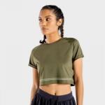 SQUATWOLF Flux khaki női crop top XS