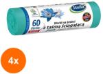 Stella Set 4 x 10 Saci Menajeri Stella Fresh, cu Snur, 60 l (ROC-4xSPMSTSA002)