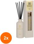 BISPOL Set 2 x Odorizant Difuzor din Sticla Mata Bispol Balance, Betisoare Negre, Ivory, 80 ml (GIL-2xLCA-VD-003-388)