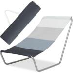 Malcom összecsukható Napozószék - szürke (SDH543)