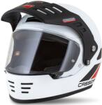 Cassida FormX FlatOut enduro bukósisak fehér-fekete-piros