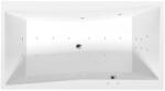 Sapho POLYSAN QUEST egyenes kád, 180x100x49cm, Attraction Hydro-Air, króm (78511.4010) (78511.4010)