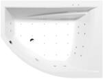 Sapho POLYSAN TANDEM aszimmetrikus kád, jobbos, 170x130x50cm, Active Hydro-Air, króm (97611.2010) (97611.2010)