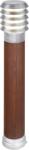 Norlys Alta Wood barna-szürke LED kültéri állólámpa (NO-1666GA) LED 1 izzós IP65 (1666GA)