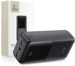 Tech-Protect PB03 Power Bank 30000mAh 2x USB / USB-C / Micro USB 22.5W, fekete