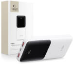 Tech-Protect PB01 Power Bank 10000mAh 2x USB / USB-C 22.5W, fehér