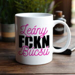 Partikellékek Leány - FCKN - búcsú bögre lánybúcsúra pink