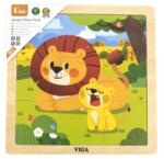 Viga Toys Fa puzzle Oroszlán 9db