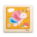 Viga Toys Fa puzzle Lepke 4db