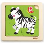Viga Toys Fa puzzle Zebra 4db