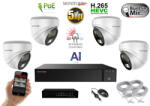  MS - AI Hybrid Light IP kamerarendszer 4 kamerával switchel 5 Mpix WD - 6141k4B