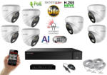  MS - AI Hybrid Light IP kamerarendszer 7 kamerával switchel 5 Mpix WD - 6141k7B